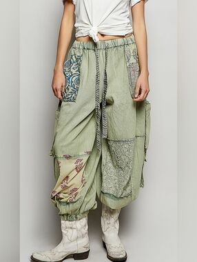 #1513 POL Sage Wanderer Patchwork Boho Pants